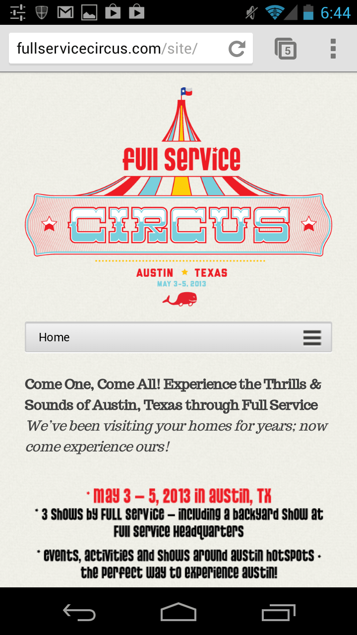 Full Service Circus Site Build